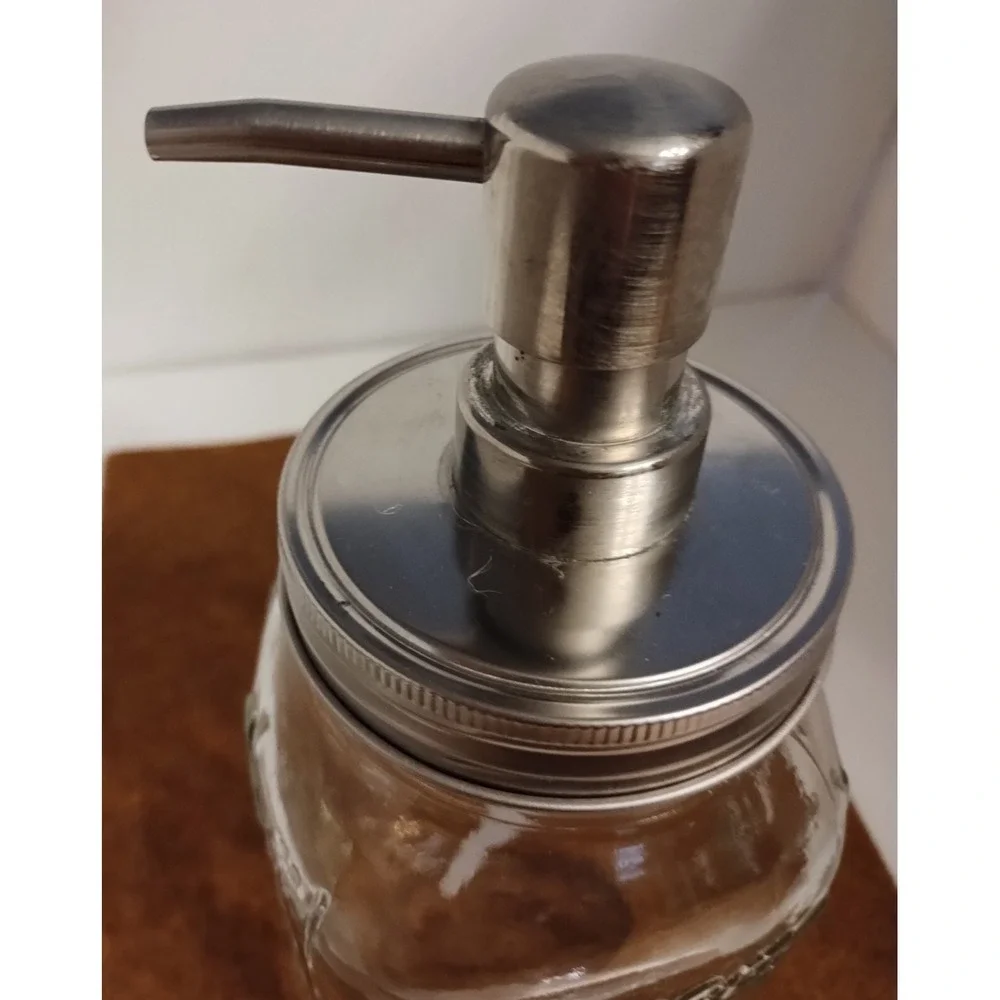 Glass Mason Jar Soap/Lotion Pump (4 cup capacity)